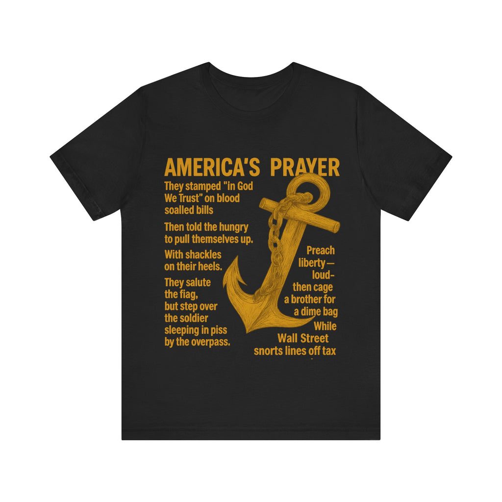 America's Prayer Anchor Tee — Patriotic Poem Graphic T-Shirt