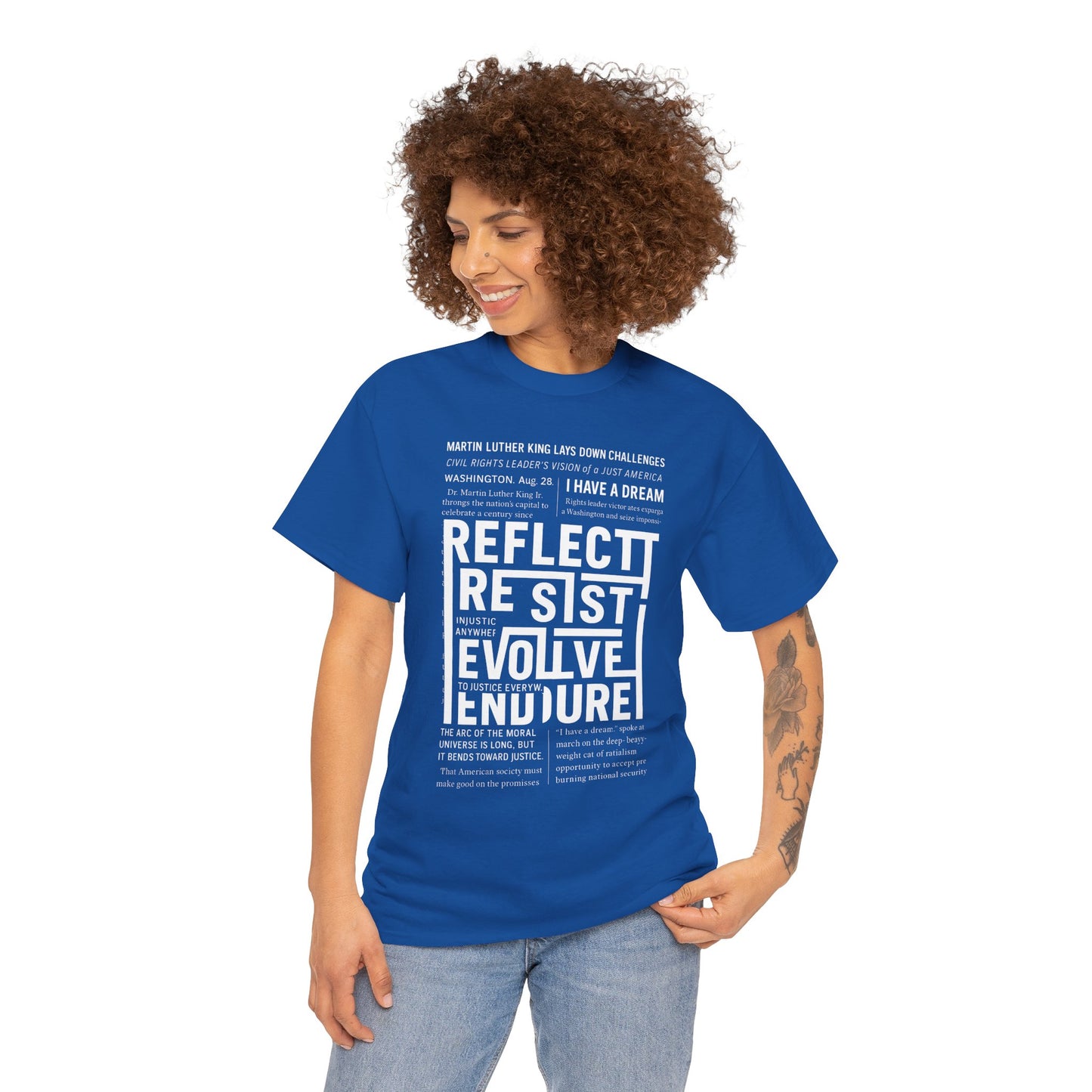 Inspirational Quote Unisex Heavy Cotton Tee - Perfect for Activism.