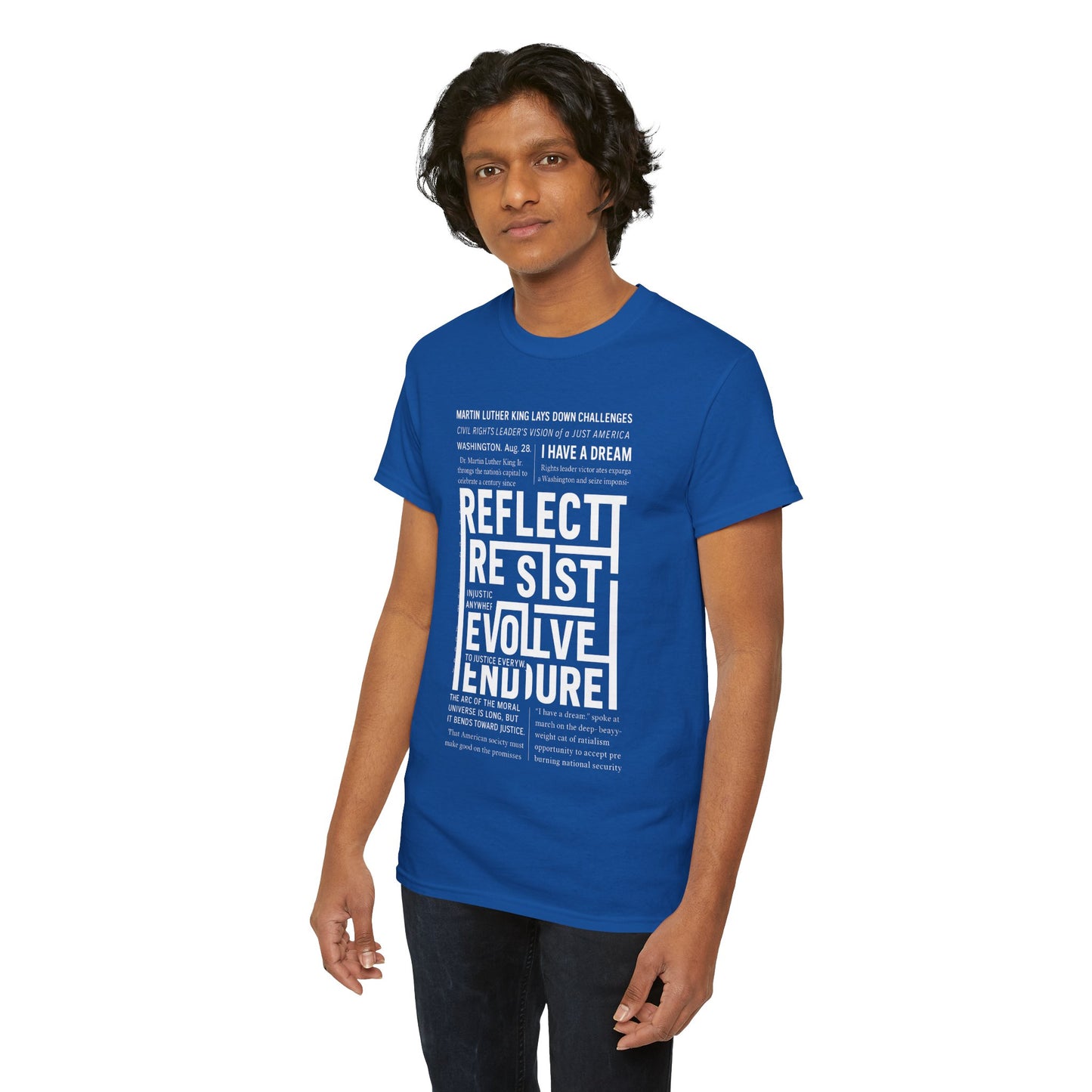 Inspirational Quote Unisex Heavy Cotton Tee - Perfect for Activism.