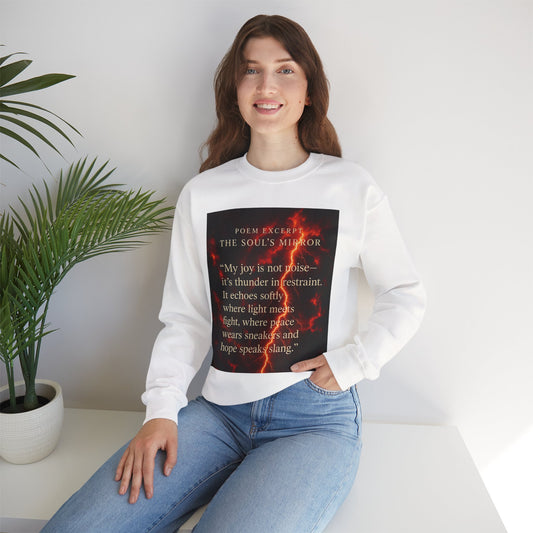 Soul's Mirror Inspirational Crewneck Sweatshirt, Motivational Apparel.
