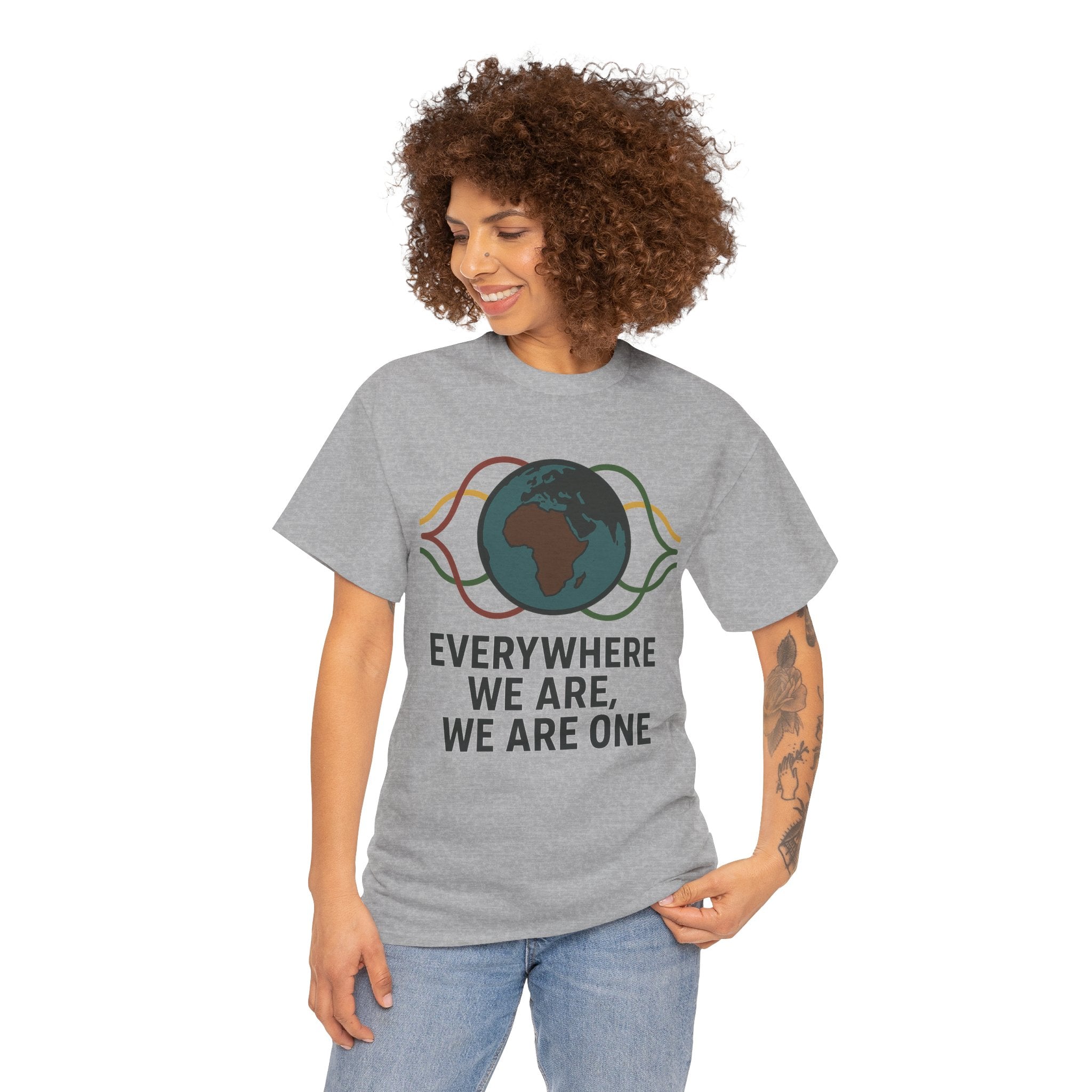 Unity Message Unisex Heavy Cotton Tee - Eco-Friendly Fashion