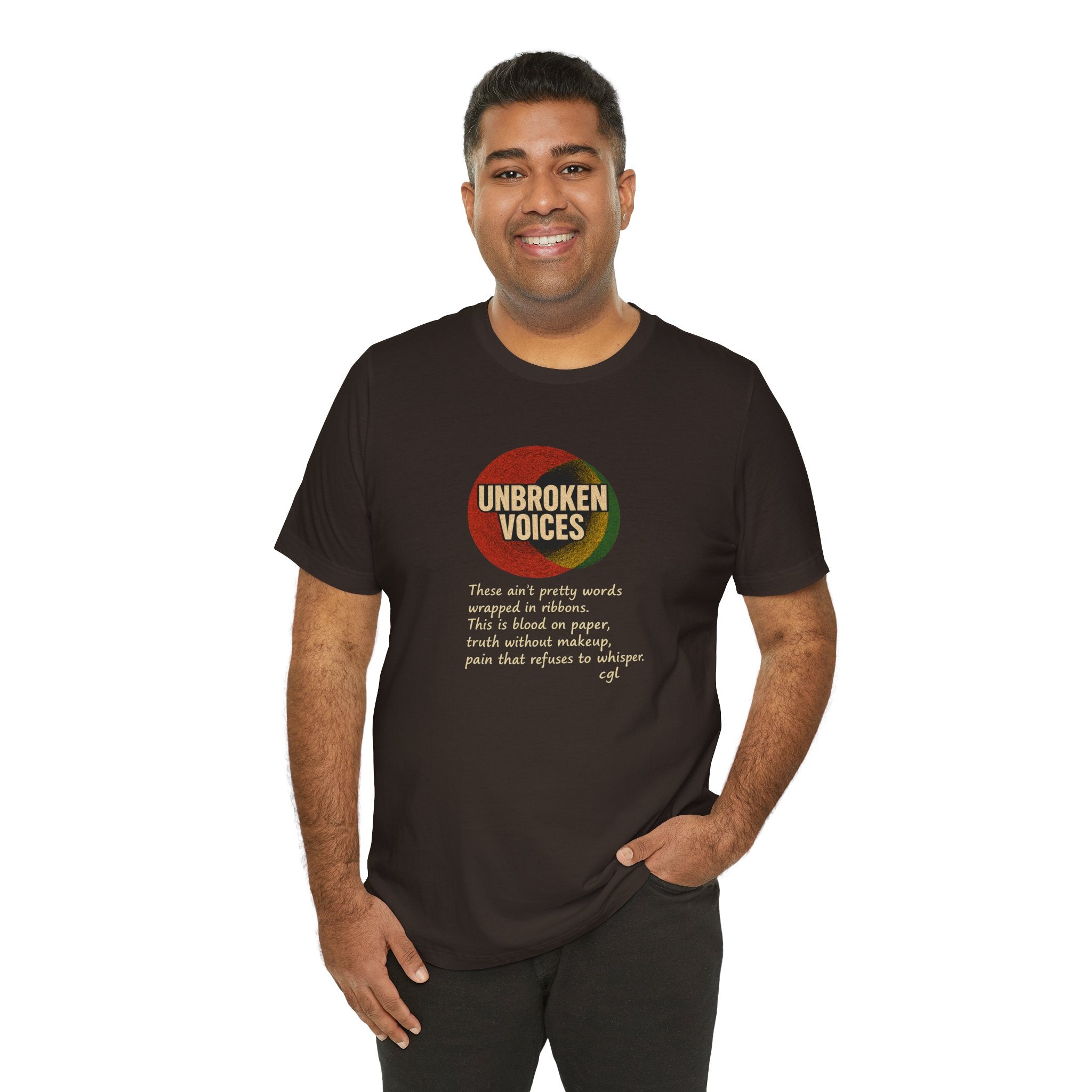 Empowering Unisex Tee - Unbroken Voices, Inspirational T-Shirt