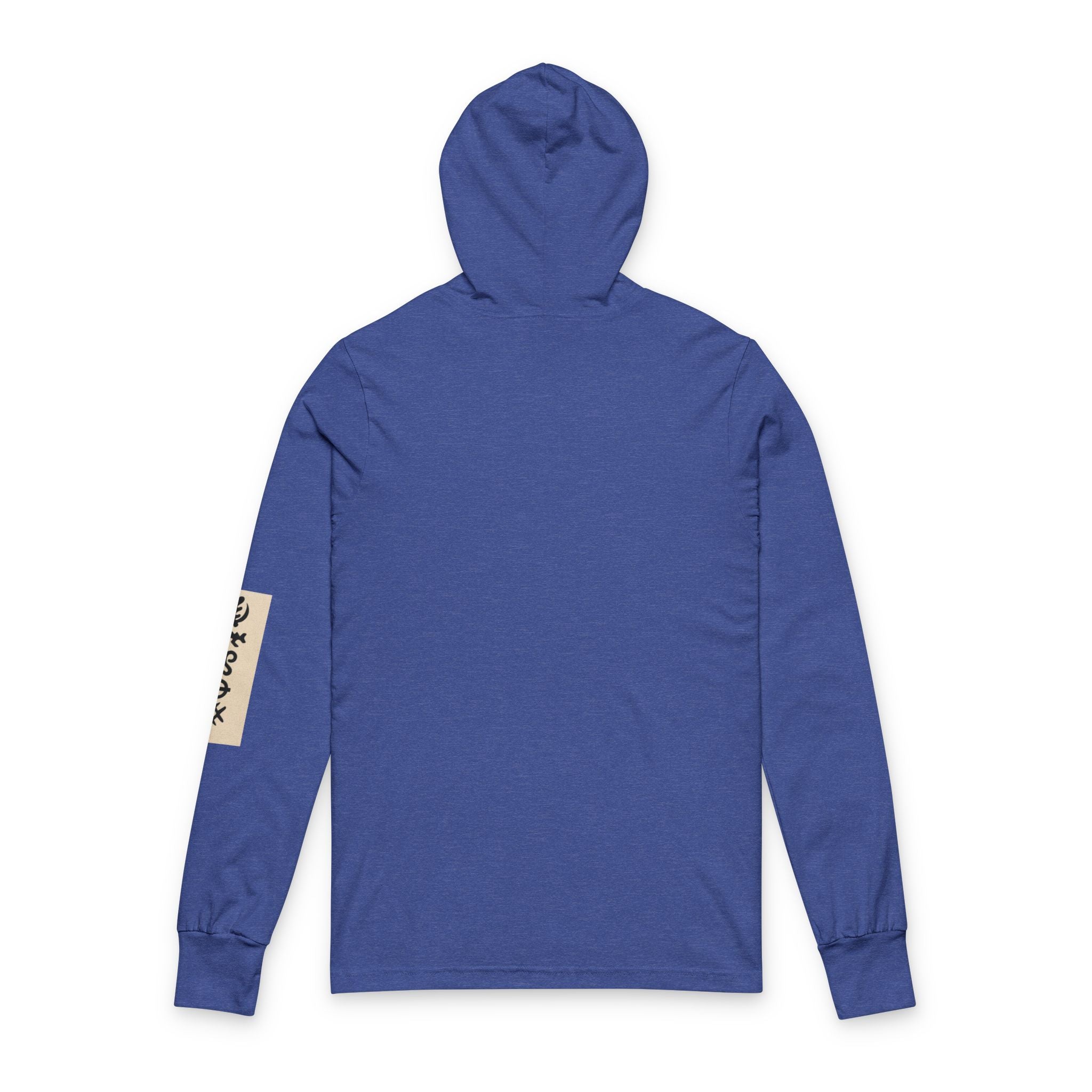 Hooded Long Sleeve Tee — "Even Shattered Glass Can Catch the Sun" Inspirational Graphic