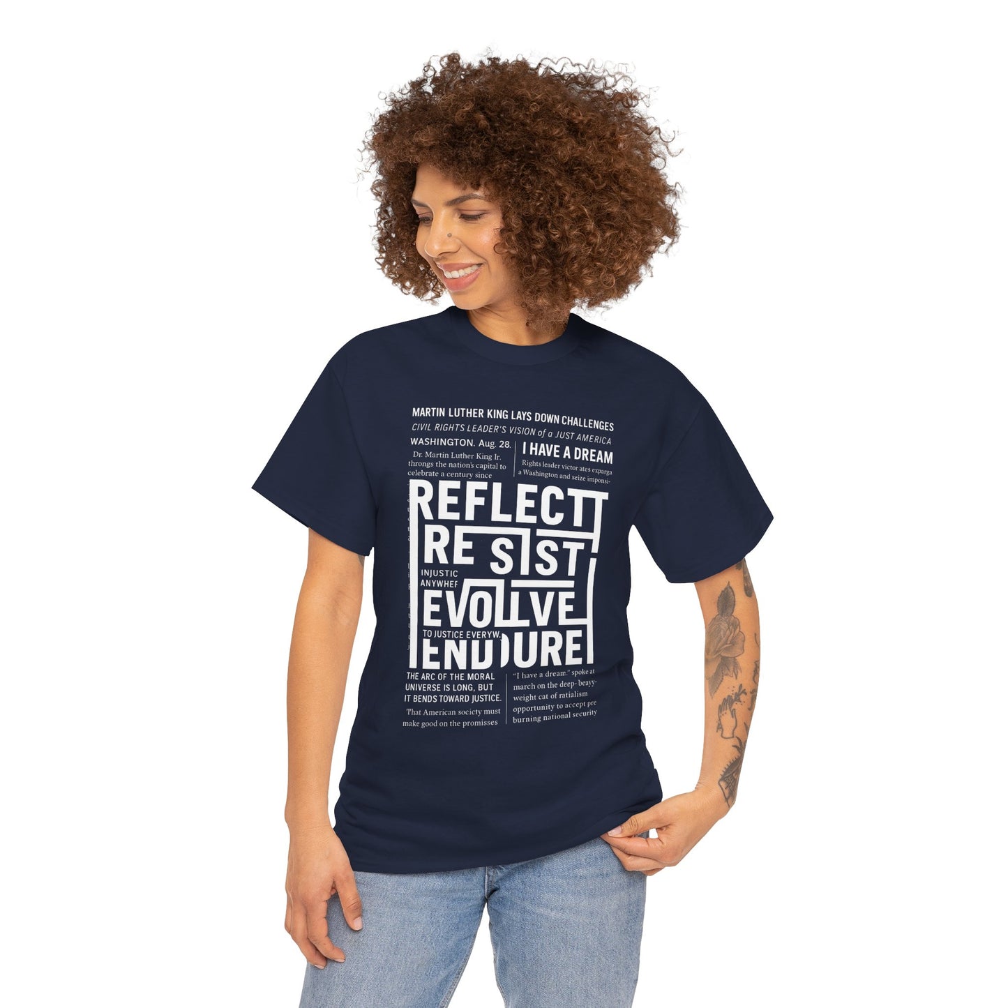 Inspirational Quote Unisex Heavy Cotton Tee - Perfect for Activism.