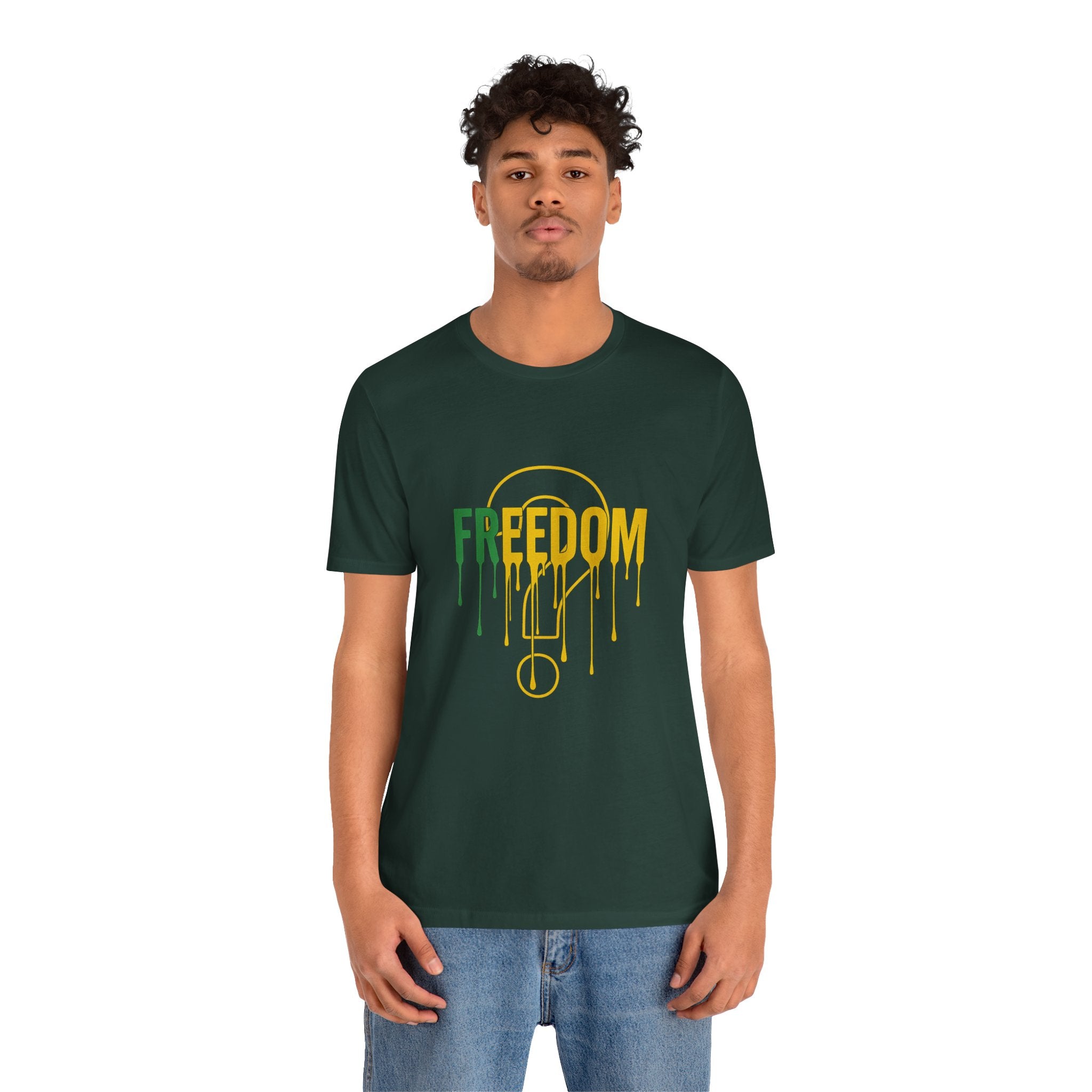 Freedom Drip Graphic Tee for Unisex, Casual T-Shirt for Men & Women