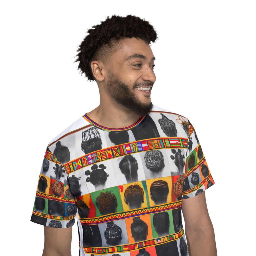 African Heritage Patterned Jersey — Ancestral Silhouettes All-Over Print