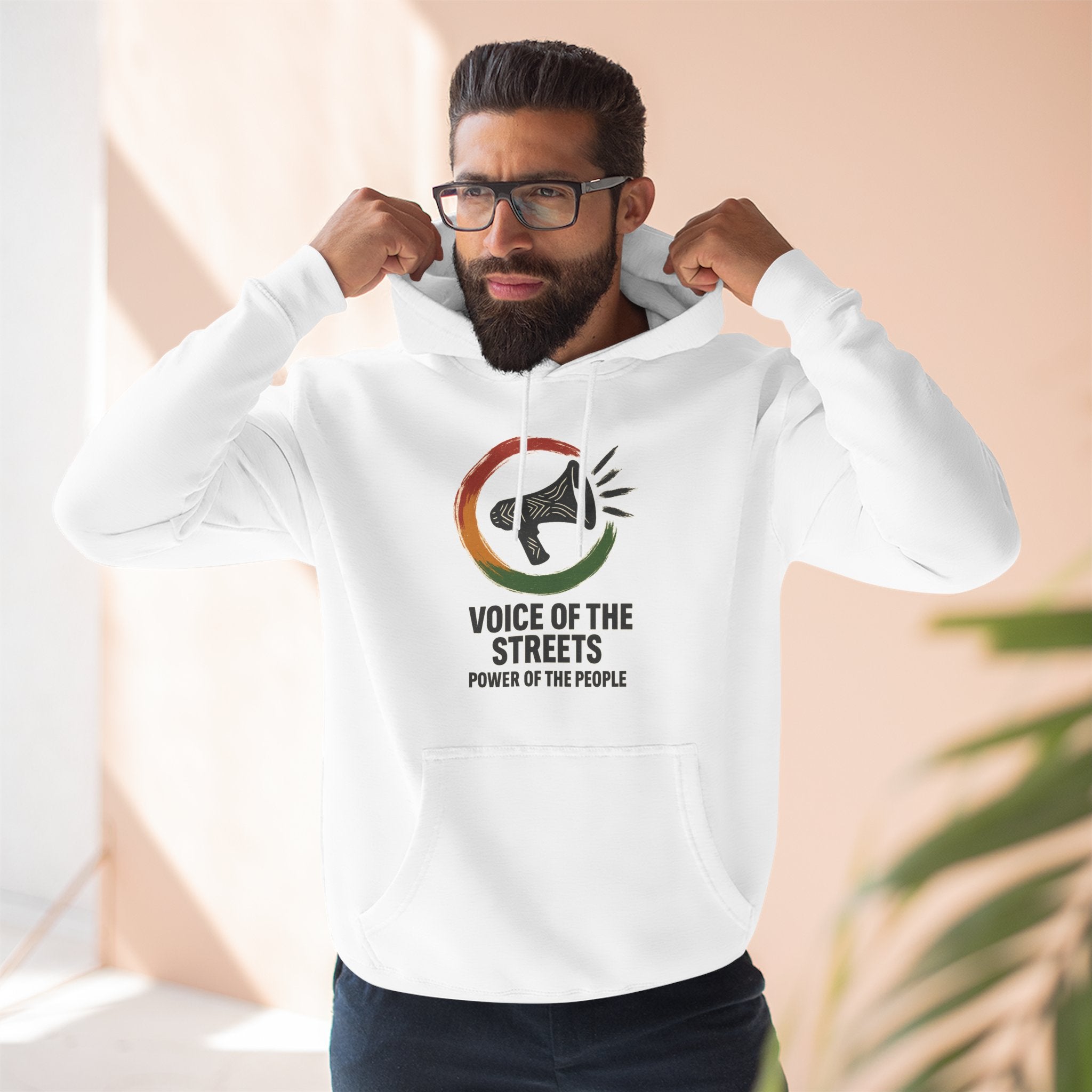 Empowering Voice of the Streets Hoodie, Unisex Fleece Hoodie, Casual Streetwear, Gift for Activists, Cozy Everyday Wear