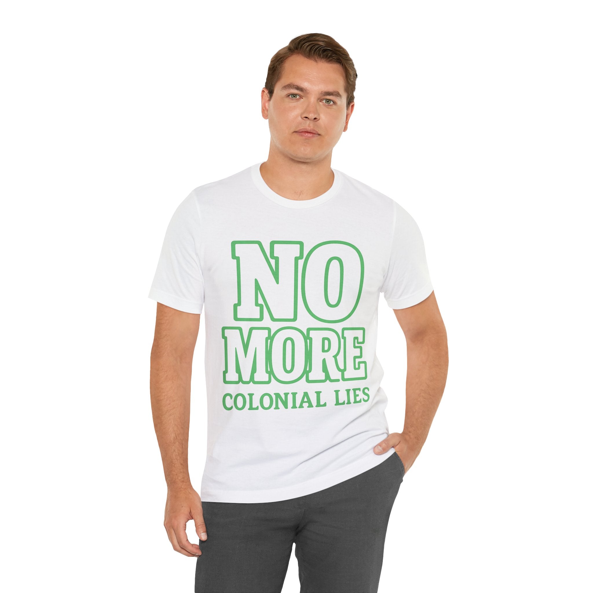 No More Colonial Lies Unisex Jersey Tee