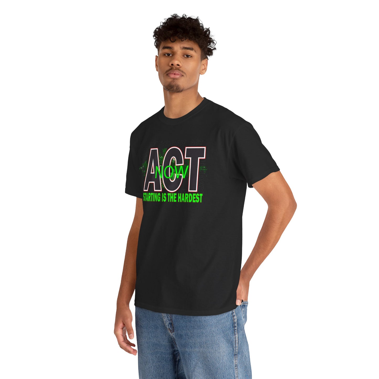 Motivational Unisex Tee - Start Now with Style, Perfect for Workouts