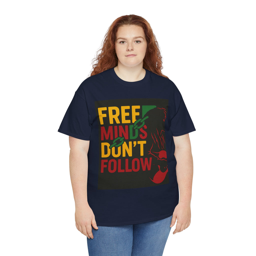 Free Minds Unisex Heavy Cotton Tee - Gift for Empowerment, Activism Outfit