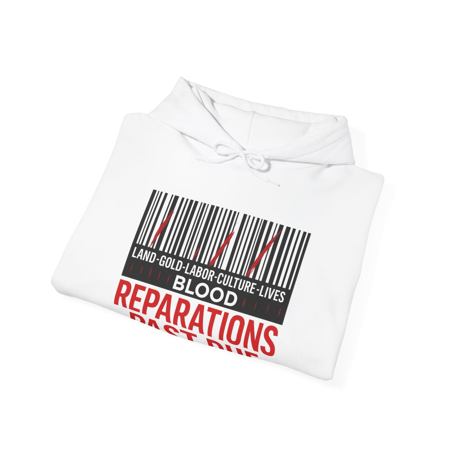 Reparations Theme Hoodie - Unisex Heavy Blend Sweatshirt, Black History Month Apparel, Social Justice Clothing, Protest Wear, Activist [...]