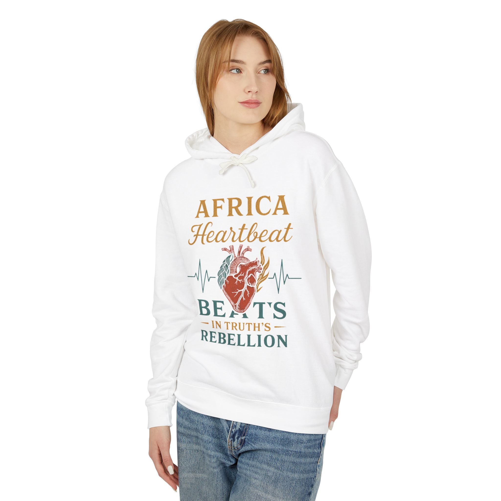 Africa Heartbeat Unisex Lightweight Hoodie