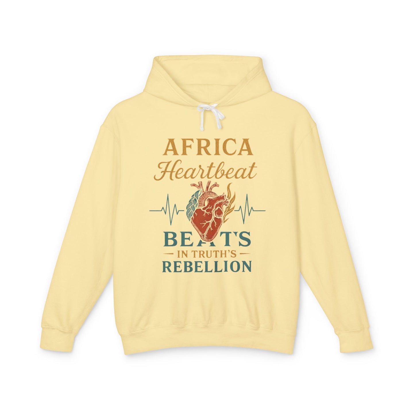 Africa Heartbeat Unisex Lightweight Hoodie