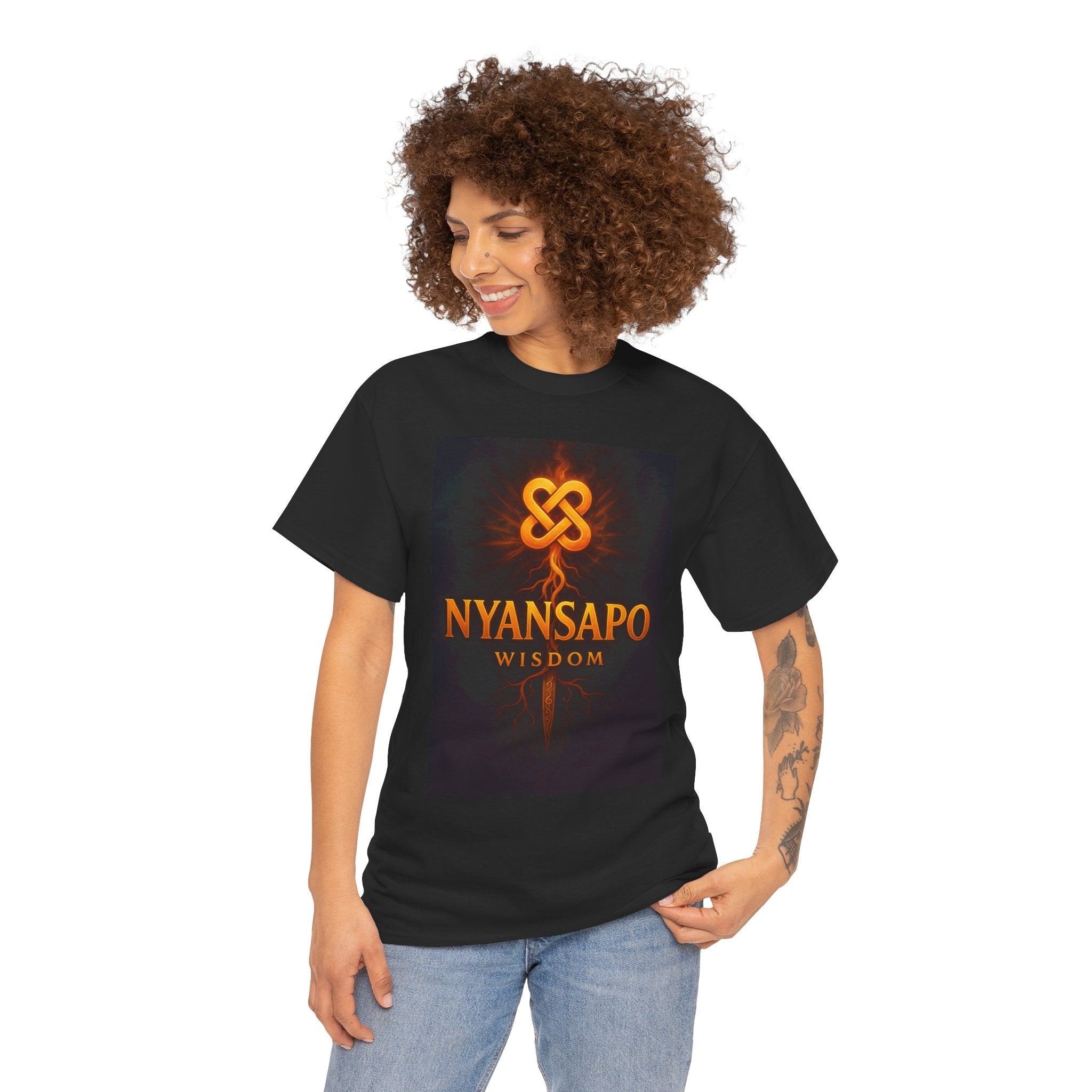 Wisdom Black Unisex Heavy Cotton Tee