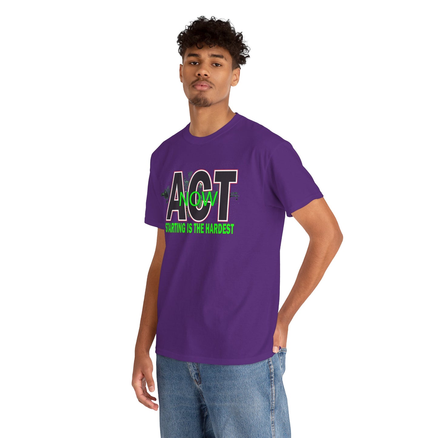Motivational Unisex Tee - Start Now with Style, Perfect for Workouts
