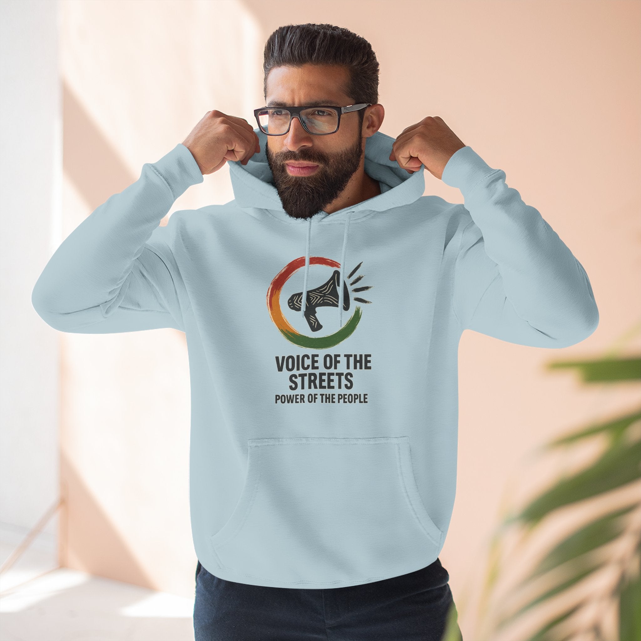 Empowering Voice of the Streets Hoodie, Unisex Fleece Hoodie, Casual Streetwear, Gift for Activists, Cozy Everyday Wear