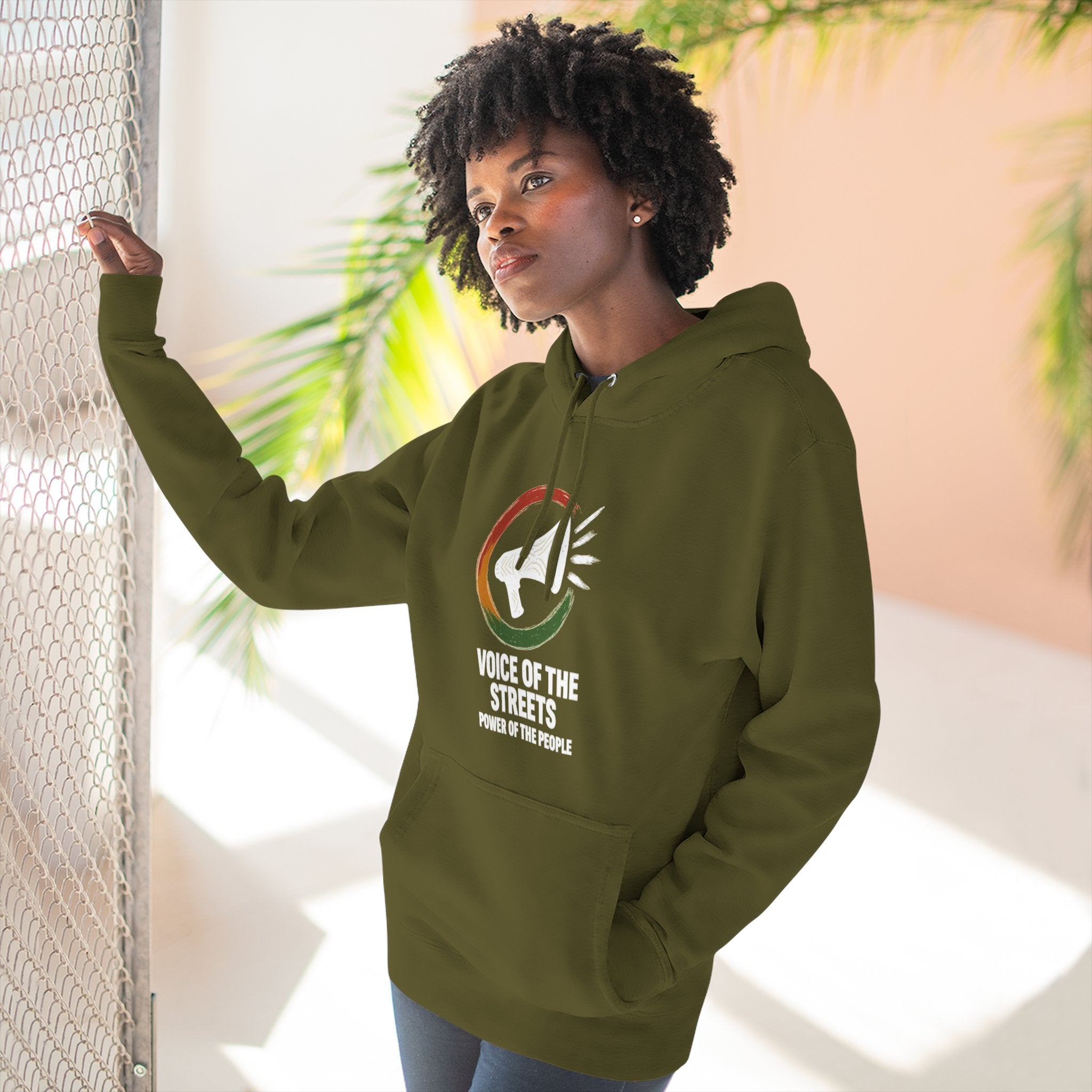 Voice of the Streets Fleece Hoodie | Urban Apparel for Comfort and Style | Perfect for Gifts, Casual Wear, Street Culture