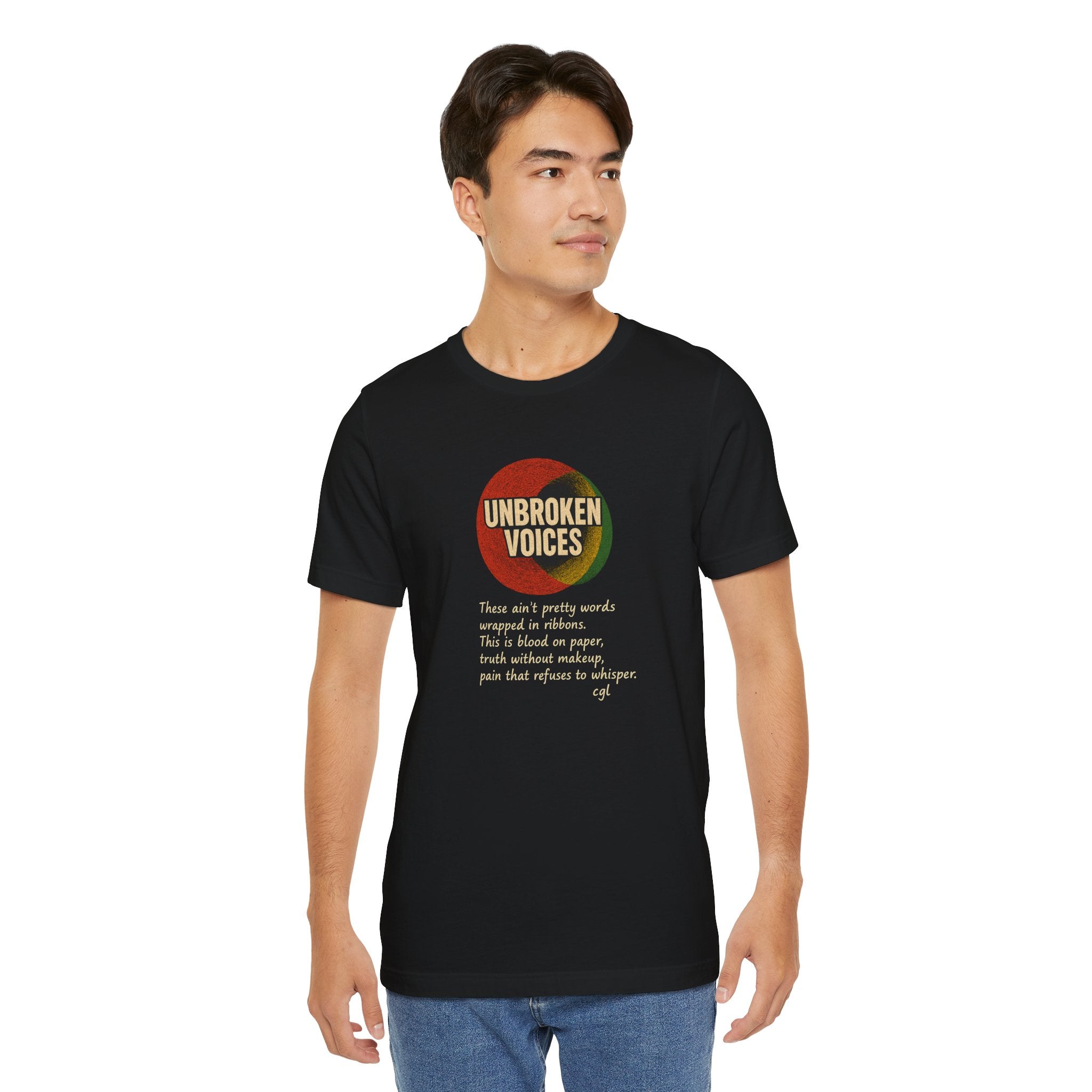 Empowering Unisex Tee - Unbroken Voices, Inspirational T-Shirt