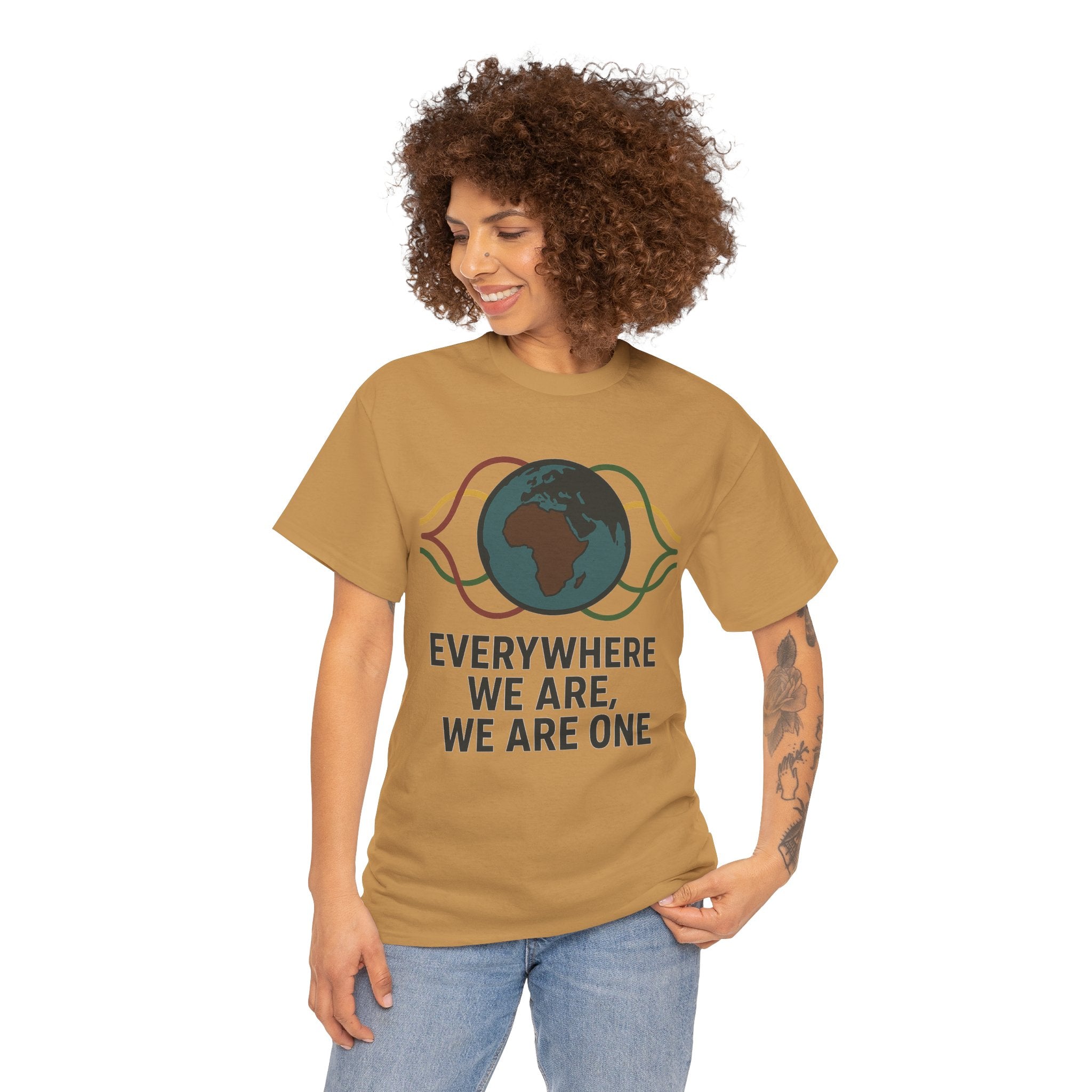 Unity Message Unisex Heavy Cotton Tee - Eco-Friendly Fashion