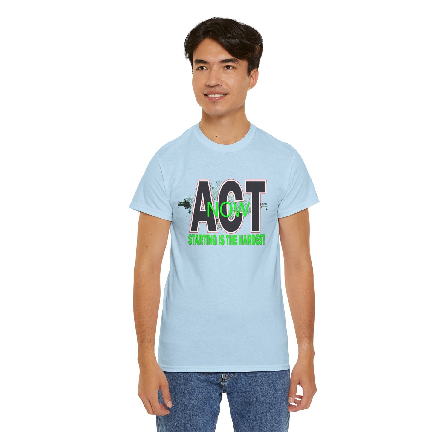 Motivational Unisex Tee - Start Now with Style, Perfect for Workouts