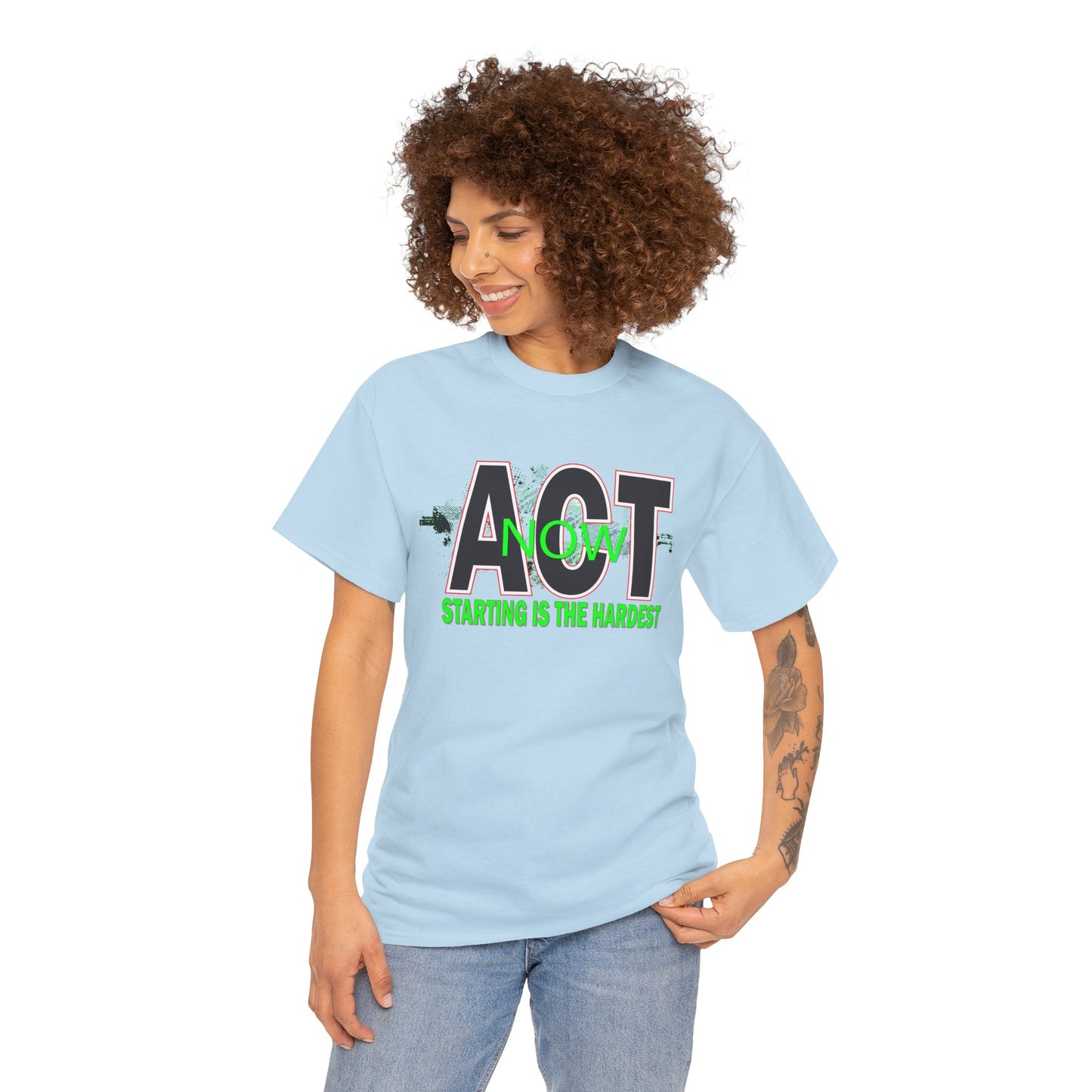 Motivational Unisex Tee - Start Now with Style, Perfect for Workouts