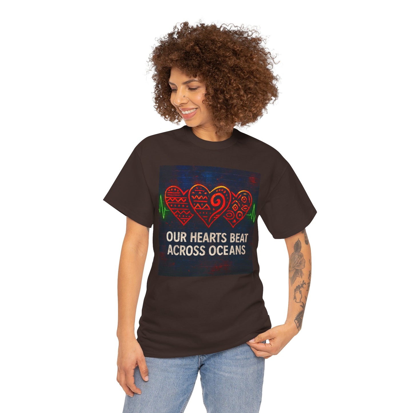 Heartfelt Connection Tee | Unisex Cotton T-Shirt for Relationships