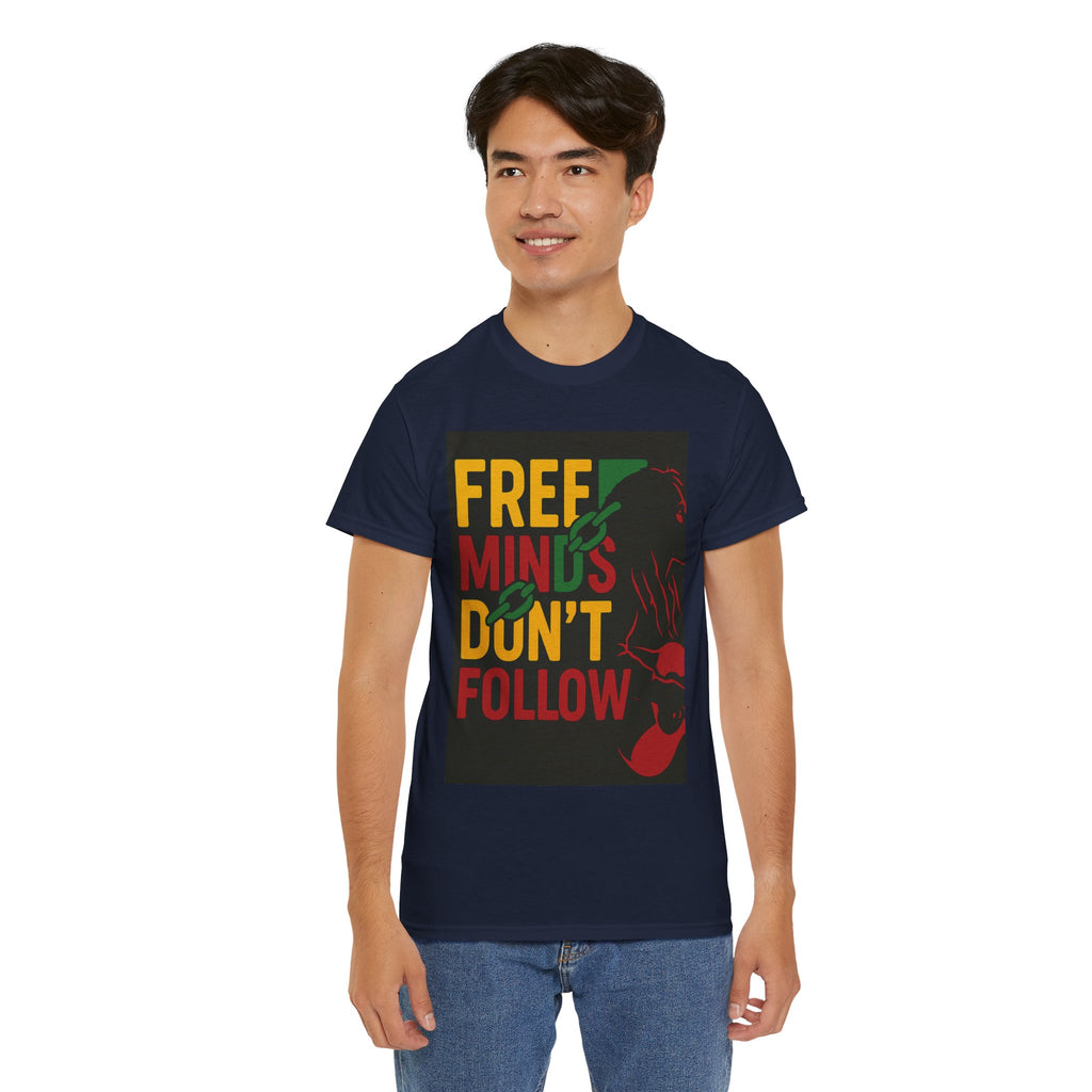 Free Minds Unisex Heavy Cotton Tee - Gift for Empowerment, Activism Outfit