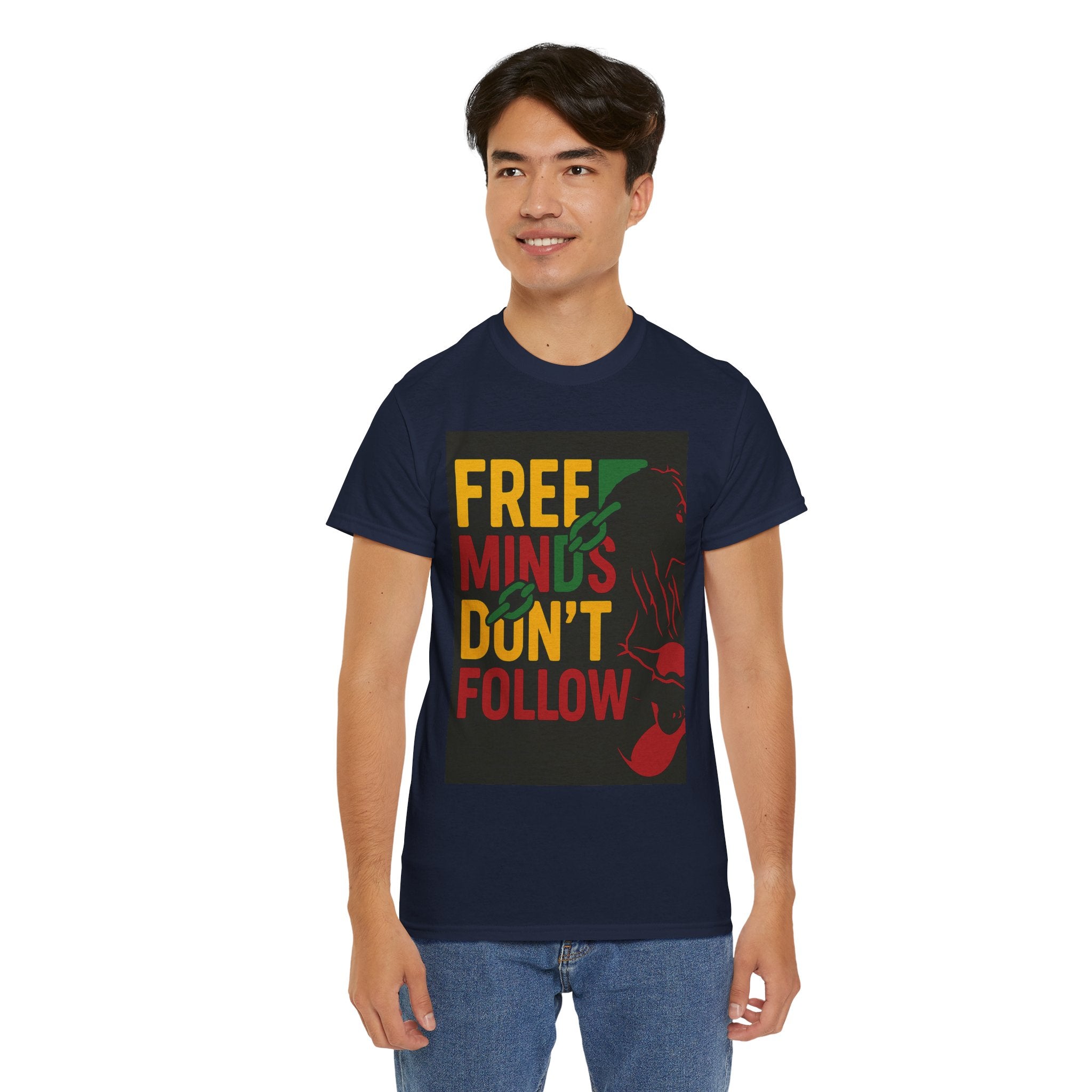 Free Minds Unisex Heavy Cotton Tee - Gift for Empowerment, Activism Outfit