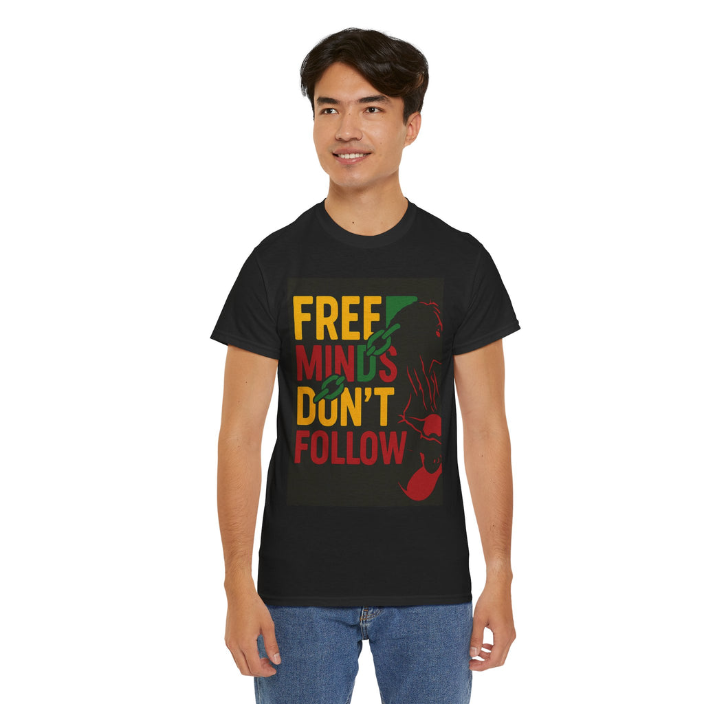 Free Minds Unisex Heavy Cotton Tee - Gift for Empowerment, Activism Outfit
