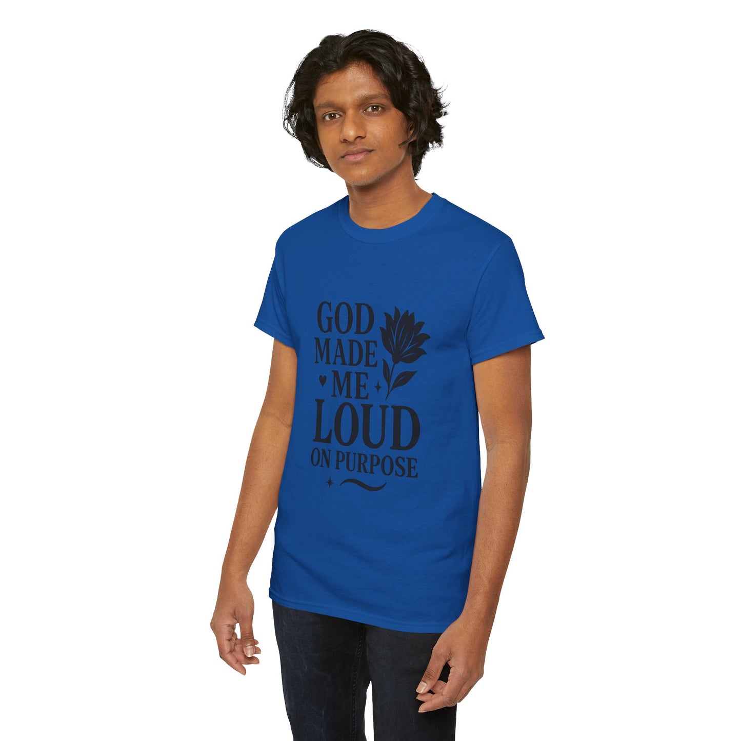Unisex Heavy Cotton Tee with Inspirational Quote