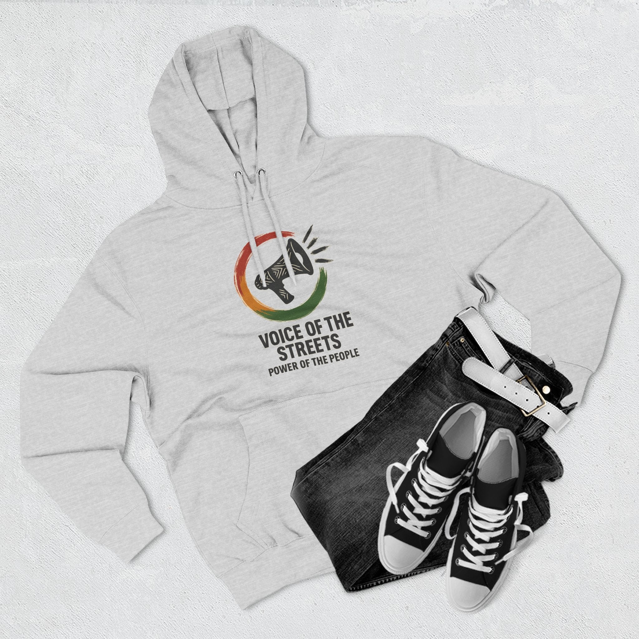 Empowering Voice of the Streets Hoodie, Unisex Fleece Hoodie, Casual Streetwear, Gift for Activists, Cozy Everyday Wear