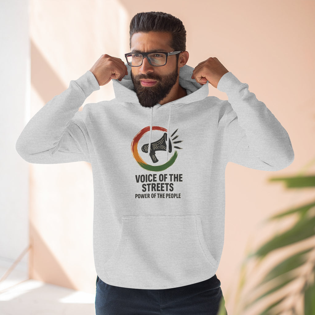 Empowering Voice of the Streets Hoodie, Unisex Fleece Hoodie, Casual Streetwear, Gift for Activists, Cozy Everyday Wear