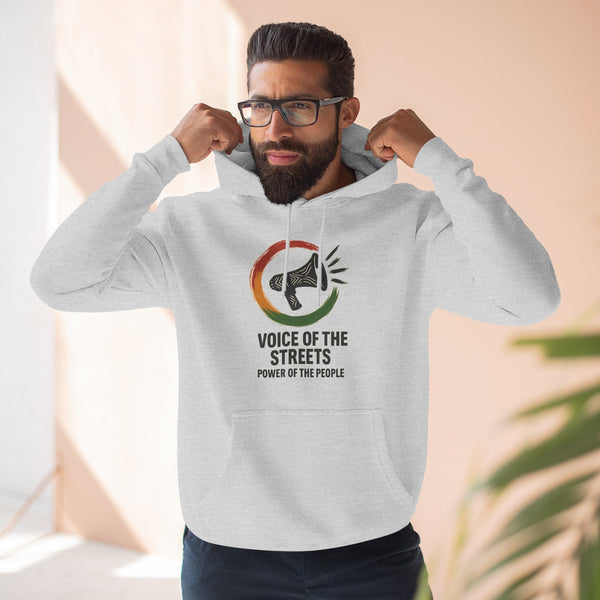 Empowering Voice of the Streets Hoodie, Unisex Fleece Hoodie, Casual Streetwear, Gift for Activists, Cozy Everyday Wear