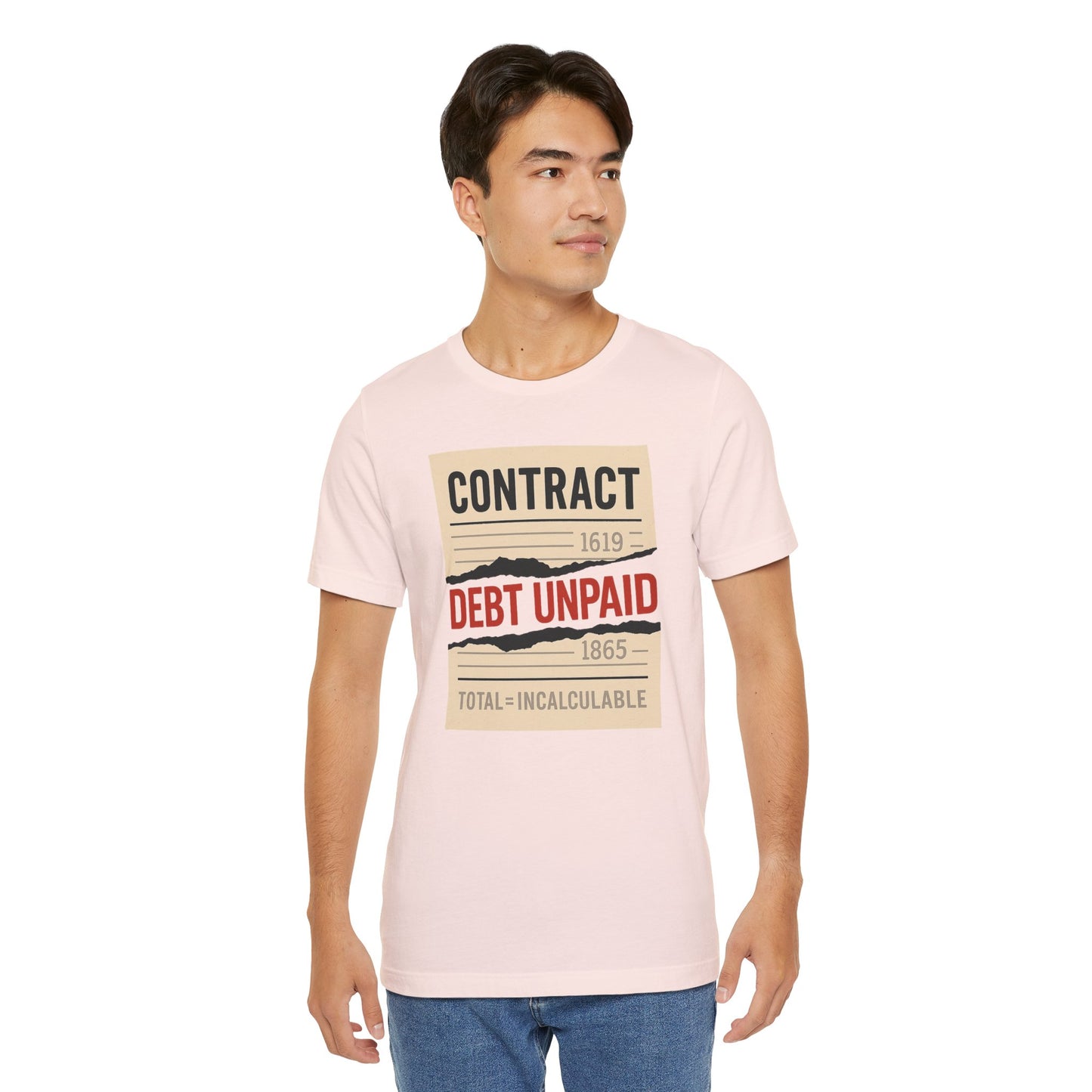 Debt Unpaid Graphic Tee, Unisex Short Sleeve Shirt, Casual Wear, Statement T-Shirt, Unique Gift, History Inspired Clothing