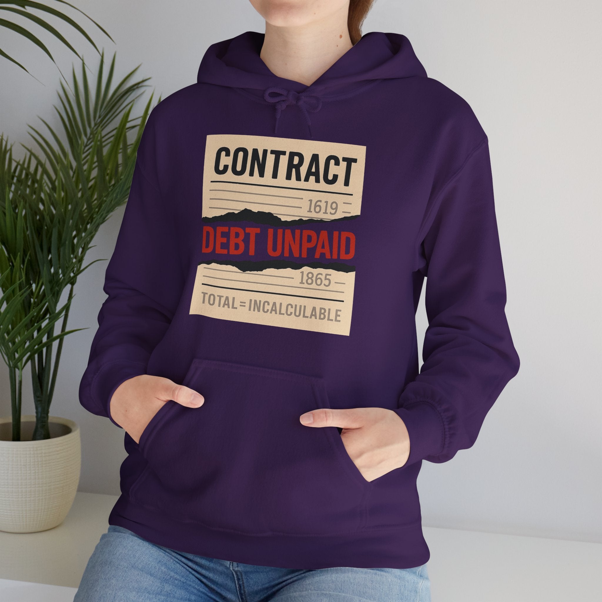 Unisex Heavy Blend™ Hooded Sweatshirt: Vintage Inspired Debt Unpaid Contract Design, Cozy Hoodie for Everyday Wear, Perfect for Casual [...]
