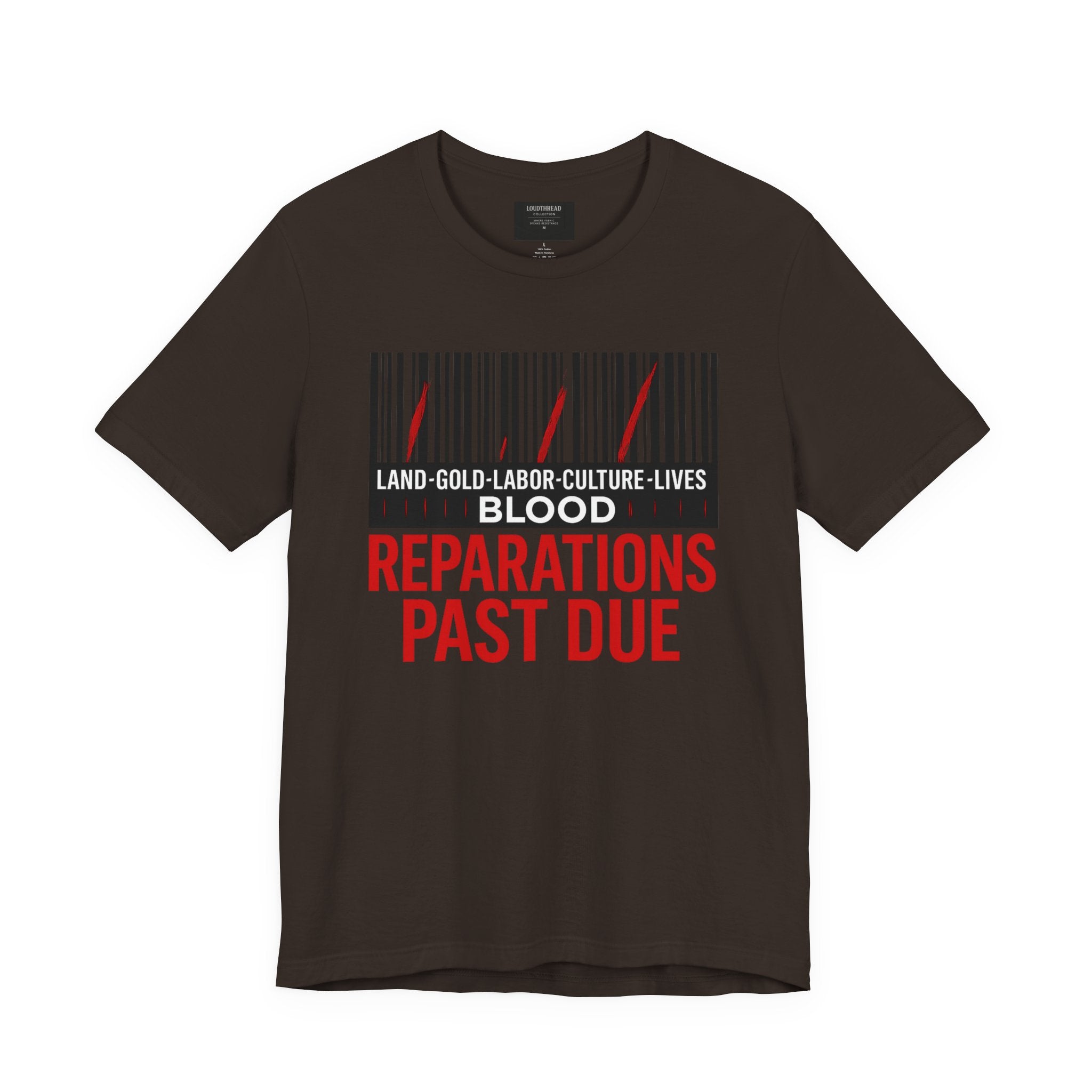 Reparations Past Due Tee - Graphic Shirt for Activists, Social Justice Apparel, Thought-Provoking Gift, Unisex Casual Wear, Statement [...]