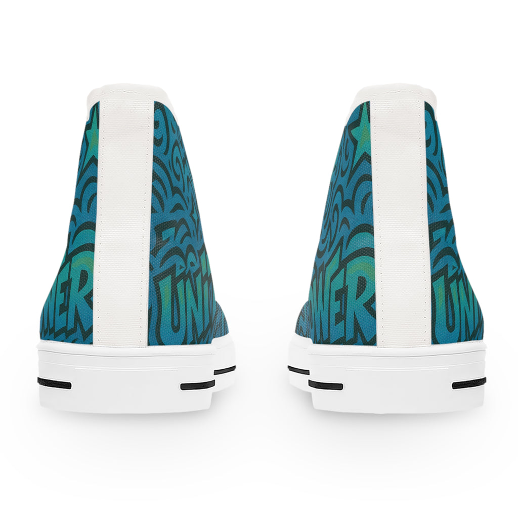 Empowerment High Top Sneakers, Unique Footwear