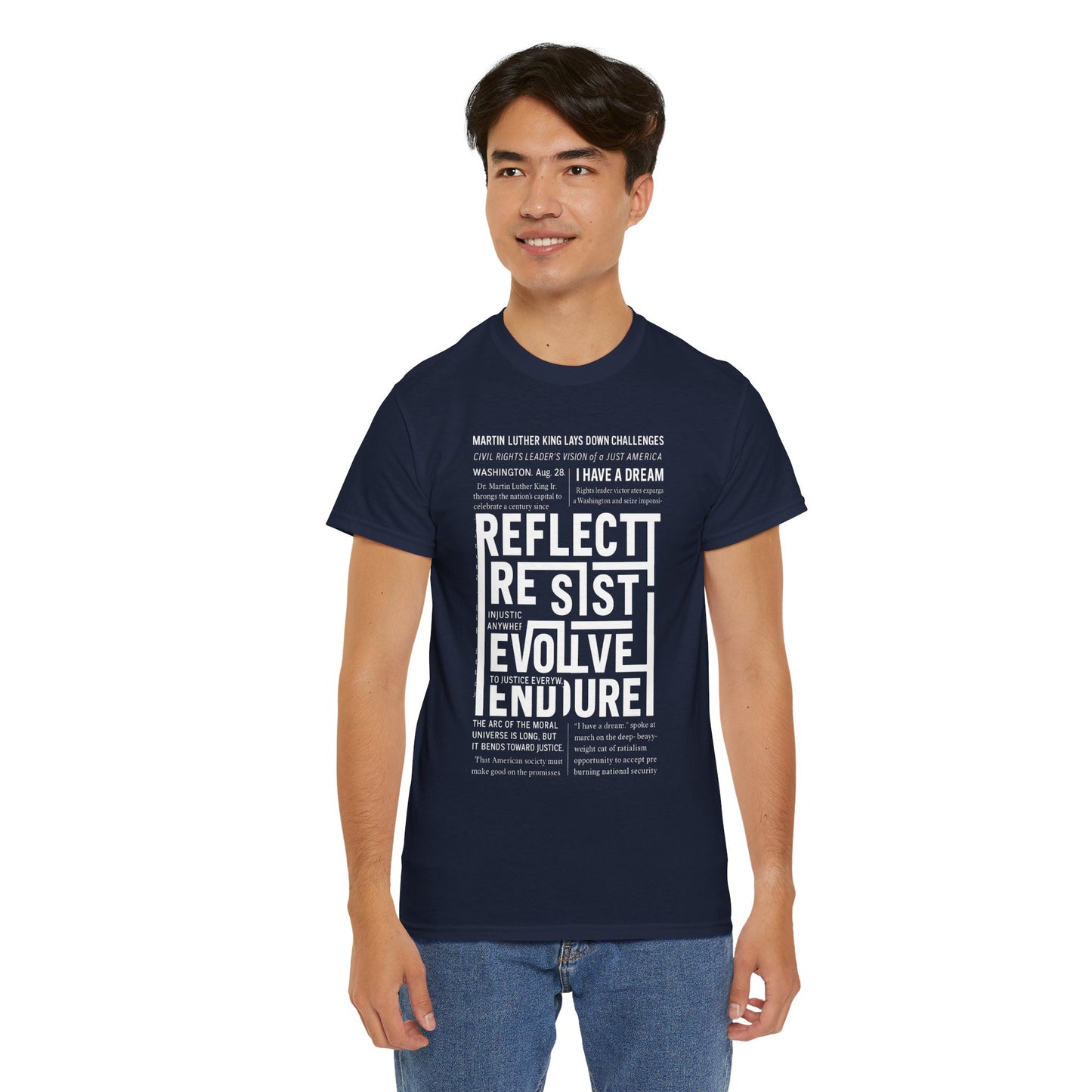Inspirational Quote Unisex Heavy Cotton Tee - Perfect for Activism.
