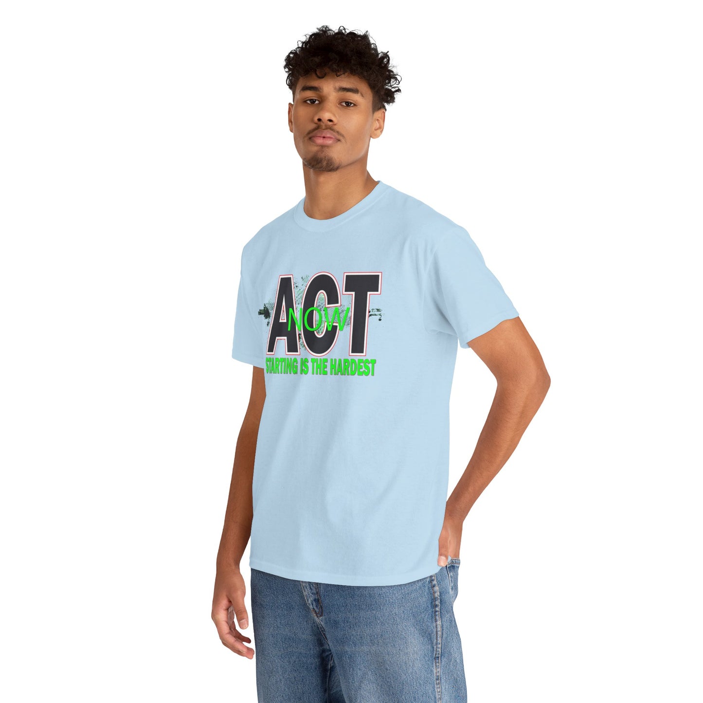 Motivational Unisex Tee - Start Now with Style, Perfect for Workouts