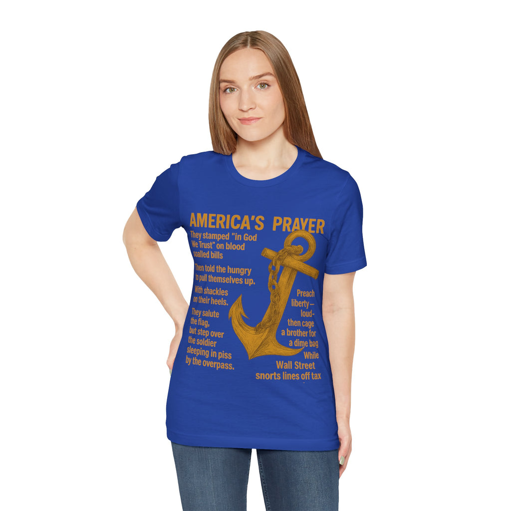 America's Prayer Anchor Tee — Patriotic Poem Graphic T-Shirt