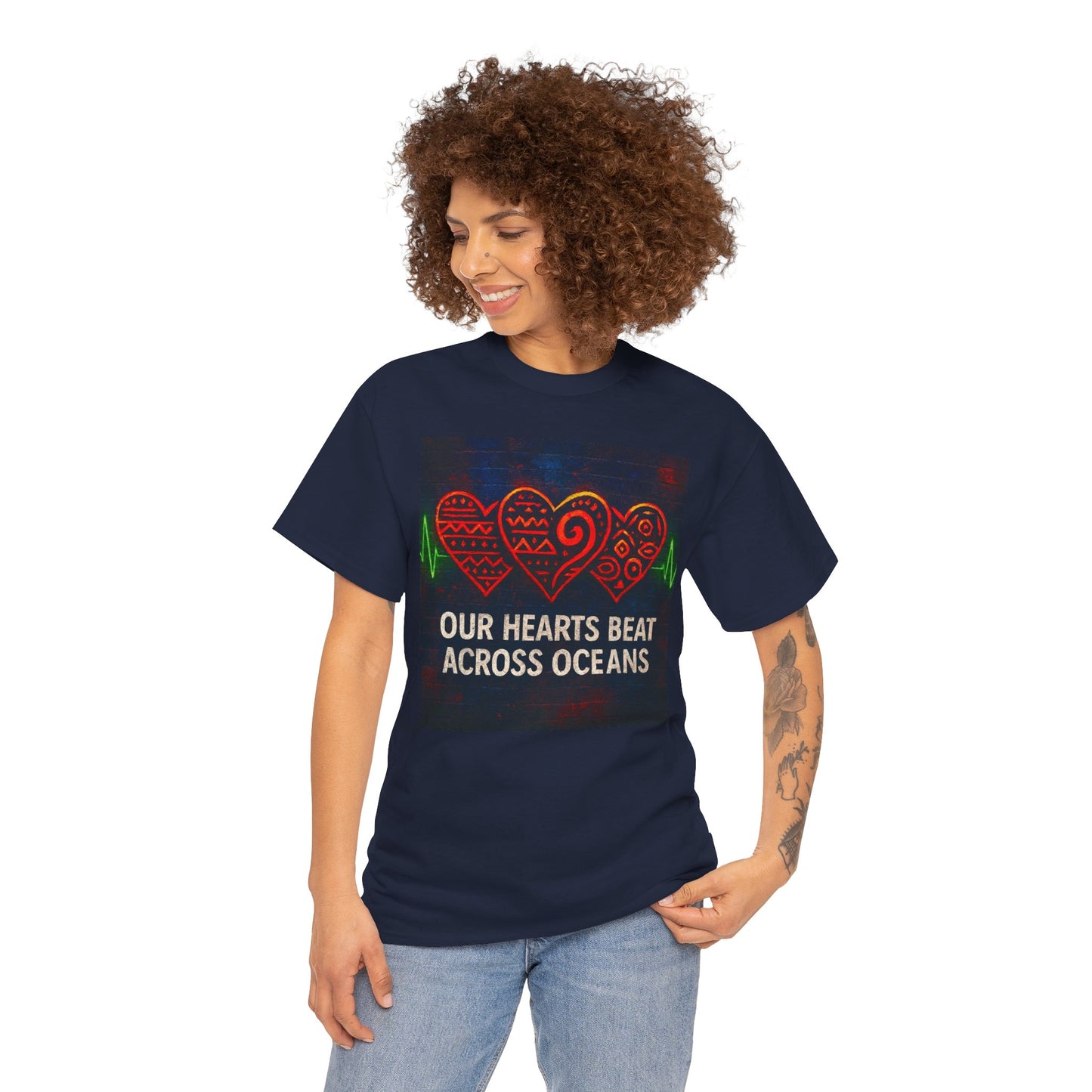 Heartfelt Connection Tee | Unisex Cotton T-Shirt for Relationships