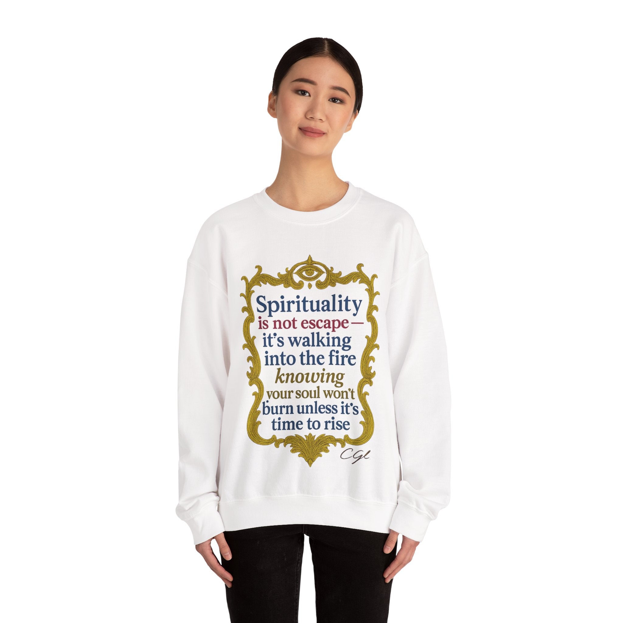 Spirituality Crewneck Sweatshirt for Mindful Living